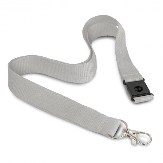 3D Logo Lanyards grey
